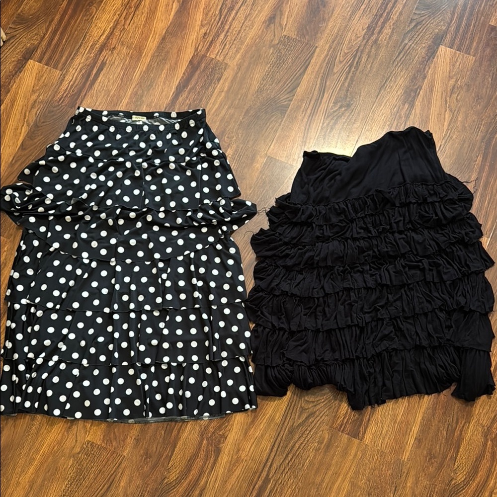 Black Polka Dot Skirt